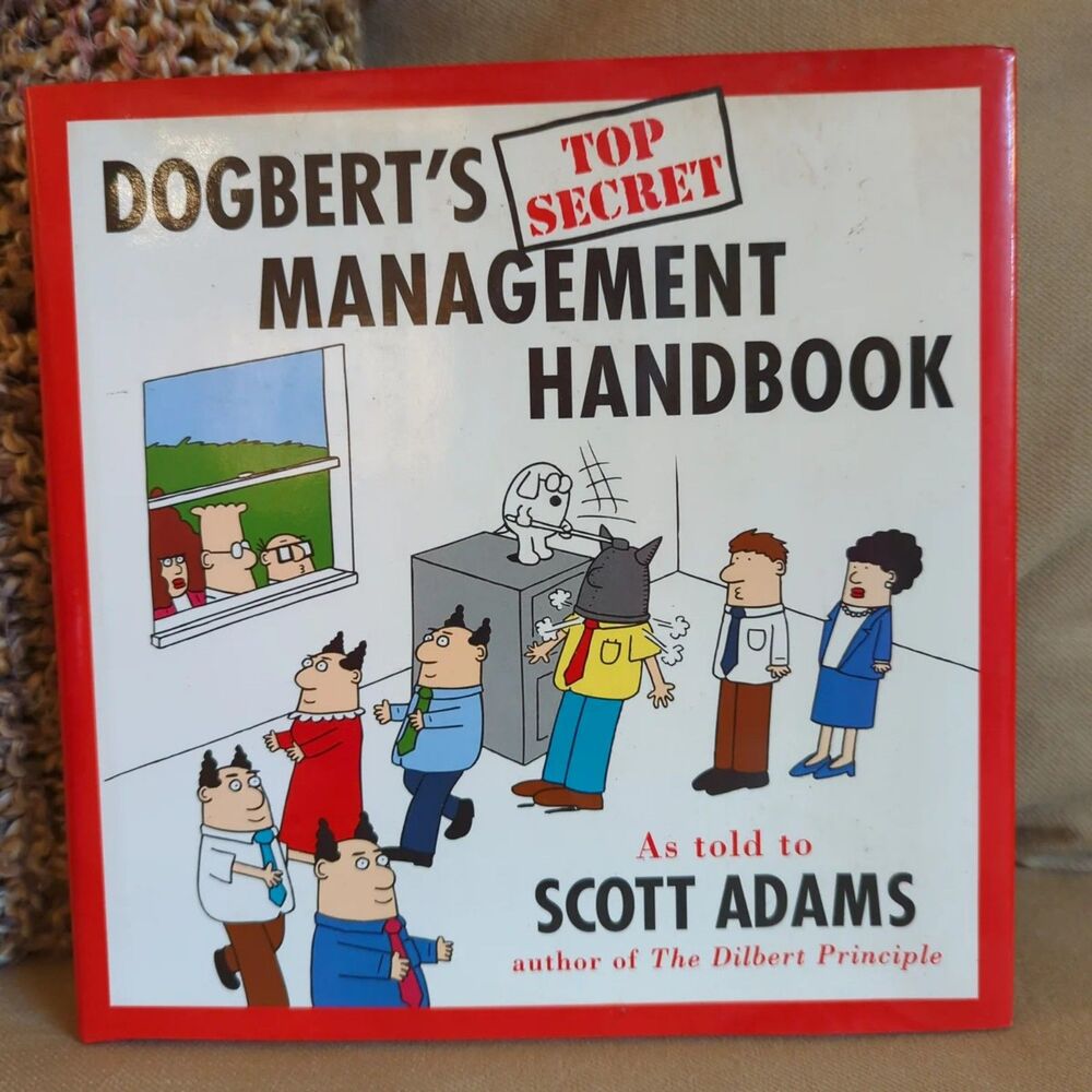Dogbert's Top Secret Management Handbook Scott Adams Hardcover First Edition